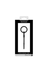 Thumbnail for Ouch by Shots Toys - 5.3 inch/135mm Silicone Urethral Sounding Plug - Black - Stag Shop