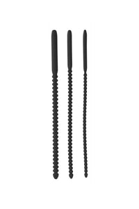 Thumbnail for Ouch by Shots Toys - Silicone Urethral Sounding Dilator Set - Black - Stag Shop