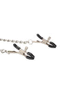 Ouch by Shots Toys - Black & White - Velcro Collar with Nipple Clamps - Black - Stag Shop