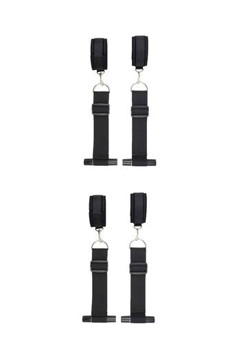 Ouch by Shots Toys - Black & White - Door Restraint Kit - Black - Stag Shop
