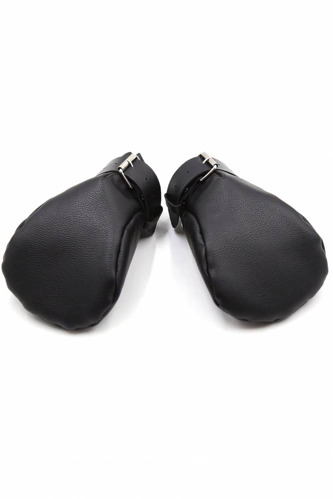 Ouch by Shots Toys - Puppy Play - Neoprene Lined Fist Mitts - Black - Stag Shop