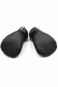 Thumbnail for Ouch by Shots Toys - Puppy Play - Neoprene Lined Fist Mitts - Black - Stag Shop