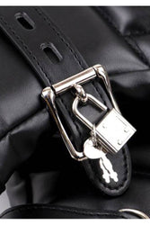 Ouch by Shots Toys - Puppy Play - Neoprene Dog Mitts with Padlocks - Black - Stag Shop
