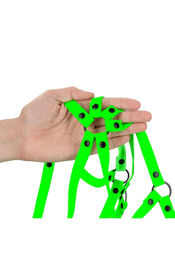 Ouch by Shots Toys - Full Body Harness - Glow in the Dark - Stag Shop