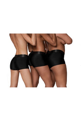 Ouch by Shots Toys - Vibrating Strap-on Boxer - Black - Various Sizes - Stag Shop