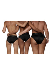 Ouch by Shots Toys - Vibrating Strap-on High-cut Brief - Black - Various Sizes - Stag Shop