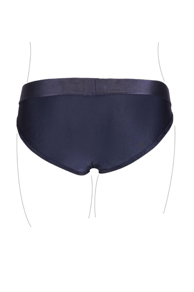 Ouch by Shots Toys - Vibrating Strap-on Hipster Panty Harness - Black - Various Sizes - Stag Shop