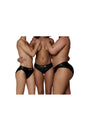 Ouch by Shots Toys - Vibrating Strap-on Hipster Panty Harness - Black - Various Sizes - Stag Shop