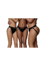 Ouch by Shots Toys - Vibrating Strap-on Panty Harness with Open Back - Black - Various Sizes - Stag Shop