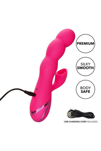 Cal Exotics - California Dreaming - Oceanside Orgasm Dual Vibrator - Pink - Stag Shop