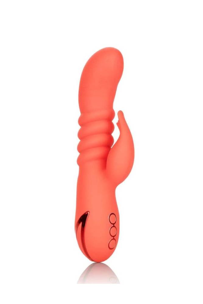 Cal Exotics - California Dreaming - Orange County Cutie Thrusting Vibrator - Orange - Stag Shop