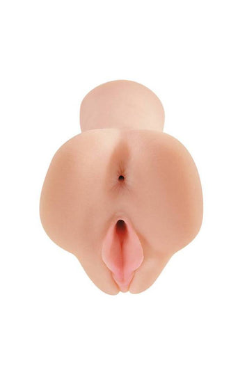 Pipedream Extreme - Vibrating Freshman Fuckslut Handheld Stroker - Beige - Stag Shop