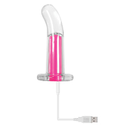 Evolved - Gender X - Pink Paradise Remote Controlled Curved Butt Plug - Pink - Stag Shop