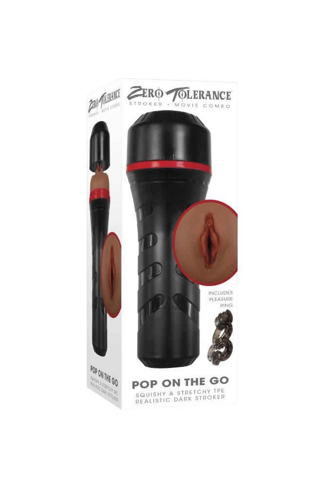 Zero Tolerance - Pop on the Go Stroker - Brown - Stag Shop