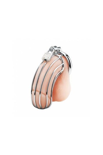Electric Eel - Blue Line - Prisoner Cock Cage - Silver - Stag Shop
