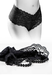 Pipedream - Hookup Panties - Pleasure Pearl Boy Shorts with Stimulating Pearls - Size XL-XXL - Stag Shop