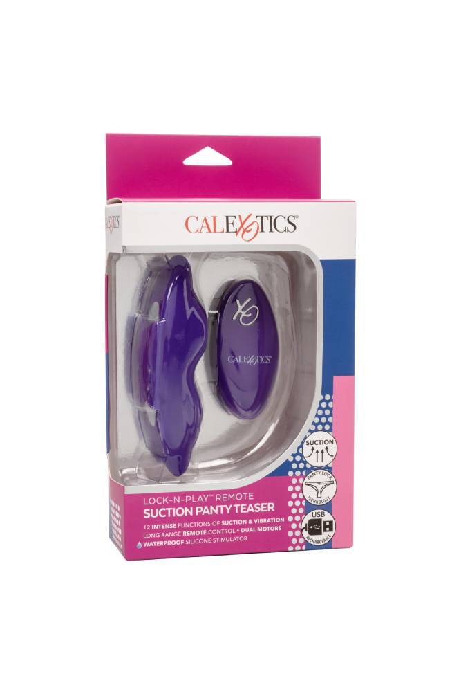Cal Exotics - Lock-N-Play Remote Suction Panty Teaser - Purple - Stag Shop