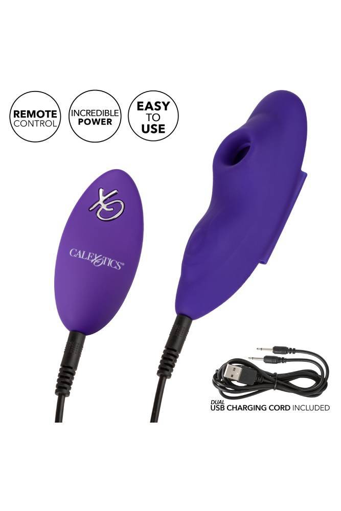 Cal Exotics - Lock-N-Play Remote Suction Panty Teaser - Purple - Stag Shop