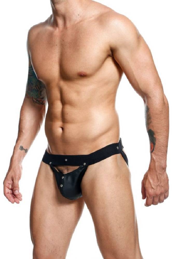 MaleBasics - DNGEON - Peekaboo Jockstrap - Black - OS - Stag Shop