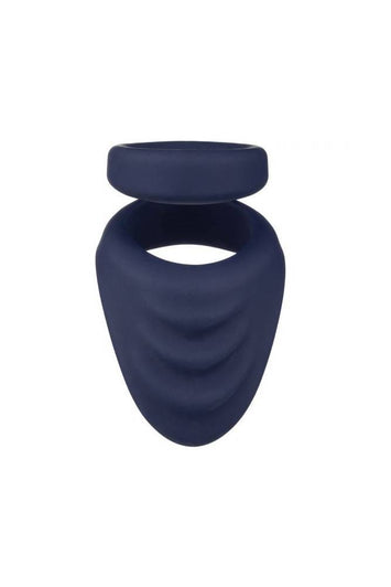 Cal Exotics - Viceroy - Perineum Dual Cock Ring - Blue - Stag Shop