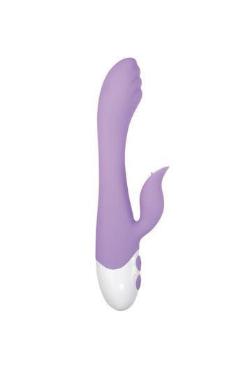 Evolved - Pleasing Petal - Flickering Dual Vibrator - Purple - Stag Shop