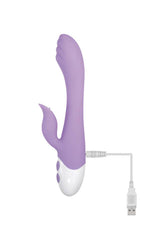 Evolved - Pleasing Petal - Flickering Dual Vibrator - Purple - Stag Shop