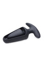 XR Brands - Ass Thumpers - Power Plug 7X Vibrating Hollow Butt Plug with Remote - Black - Stag Shop