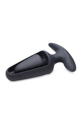 XR Brands - Ass Thumpers - Power Plug 7X Vibrating Hollow Butt Plug with Remote - Black - Stag Shop
