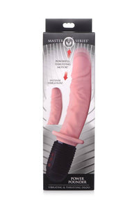 Thumbnail for XR Brands - Power Pounder Vibrating and Thrusting Silicone Dildo - Stag Shop