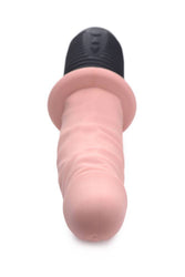 XR Brands - Power Pounder Vibrating and Thrusting Silicone Dildo - Stag Shop