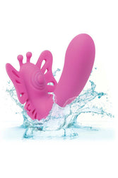 Cal Exotics - Venus G Butterfly Pulsing Wearable Remote Controlled Vibrator - Pink - Stag Shop