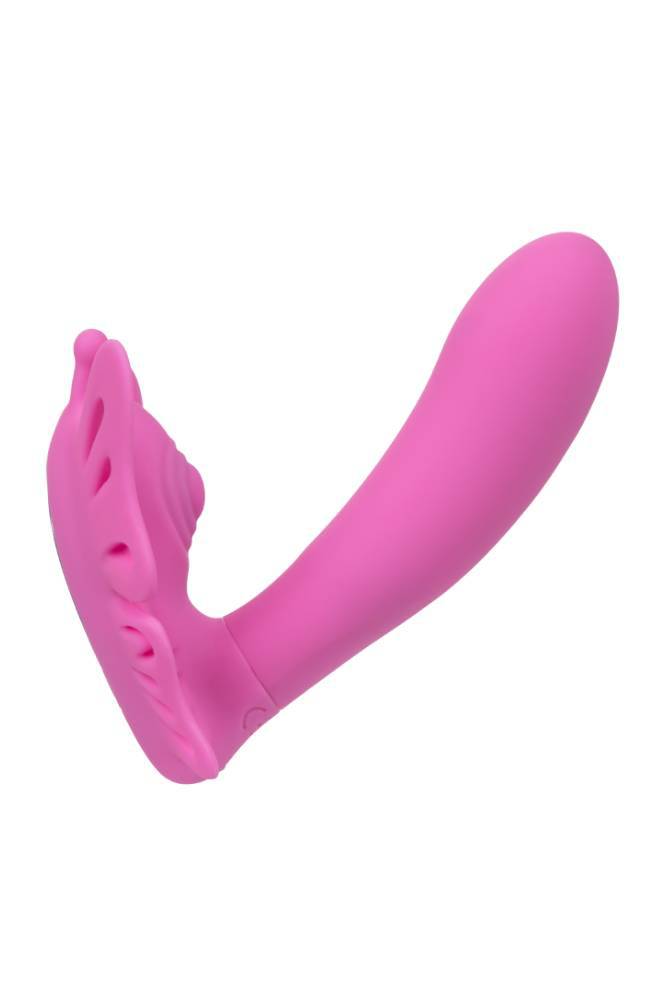 Cal Exotics - Venus G Butterfly Pulsing Wearable Remote Controlled Vibrator - Pink - Stag Shop