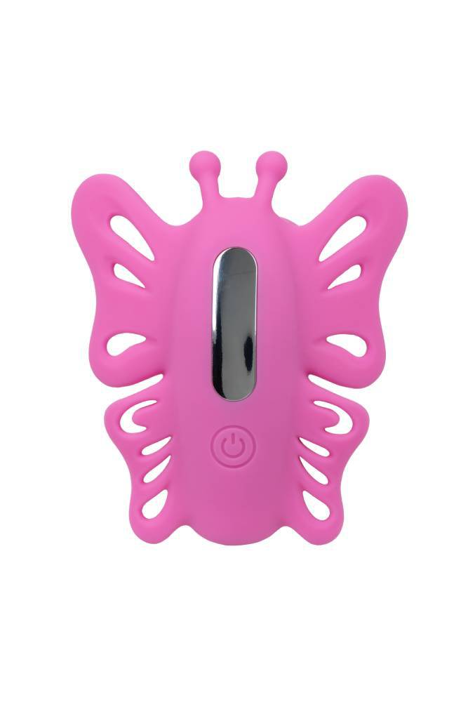 Cal Exotics - Venus G Butterfly Pulsing Wearable Remote Controlled Vibrator - Pink - Stag Shop