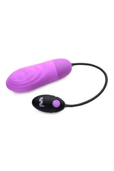 XR Brands - 7X Pulsing Rechargeable Silicone Bullet - Purple - Stag Shop