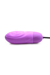 XR Brands - 7X Pulsing Rechargeable Silicone Bullet - Purple - Stag Shop