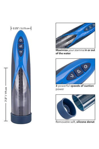 Cal Exotics - Optimum Series - Rechargeable Waterproof Penis Pump - Stag Shop