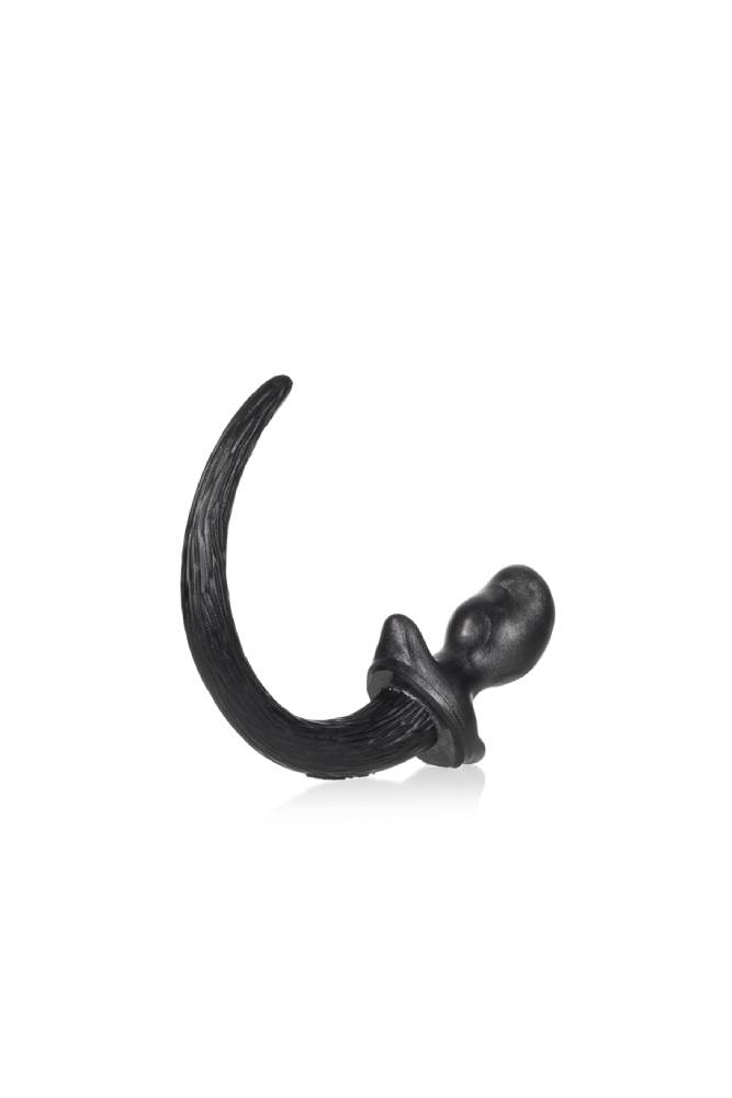 Oxballs - Soft Puppy Tail Anal Plug- Pug Small - Black - Stag Shop