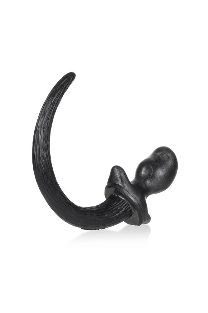 Oxballs - Soft Puppy Tail Anal Plug- Beagle Medium - Black - Stag Shop