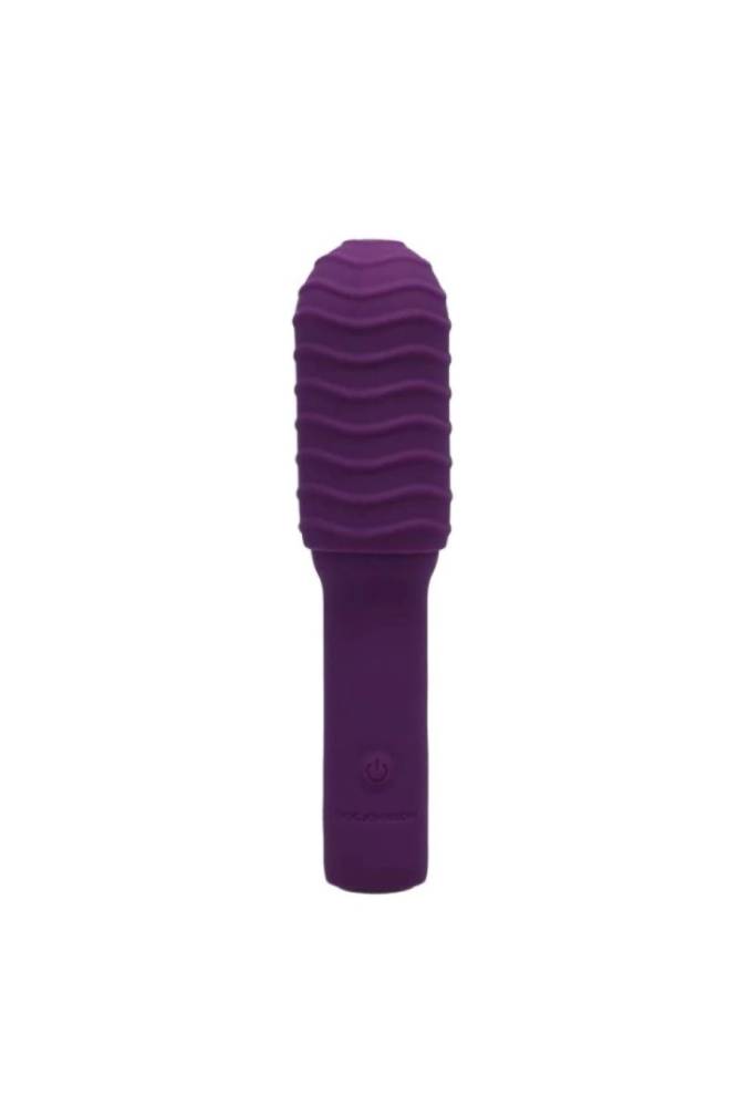 Doc Johnson - Pocket Rocket Elite - Rechargeable Waterproof Vibrator with Removable Sleeve - Purple - Stag Shop