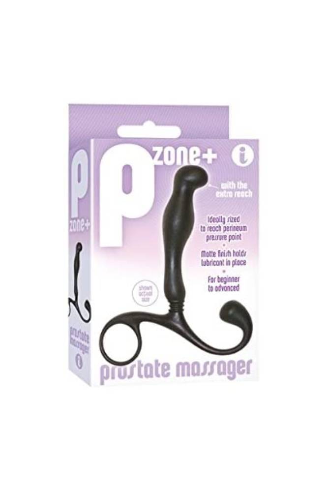 Icon Brands - Pzone+ Prostate Massager Extra Reach - Black - Stag Shop