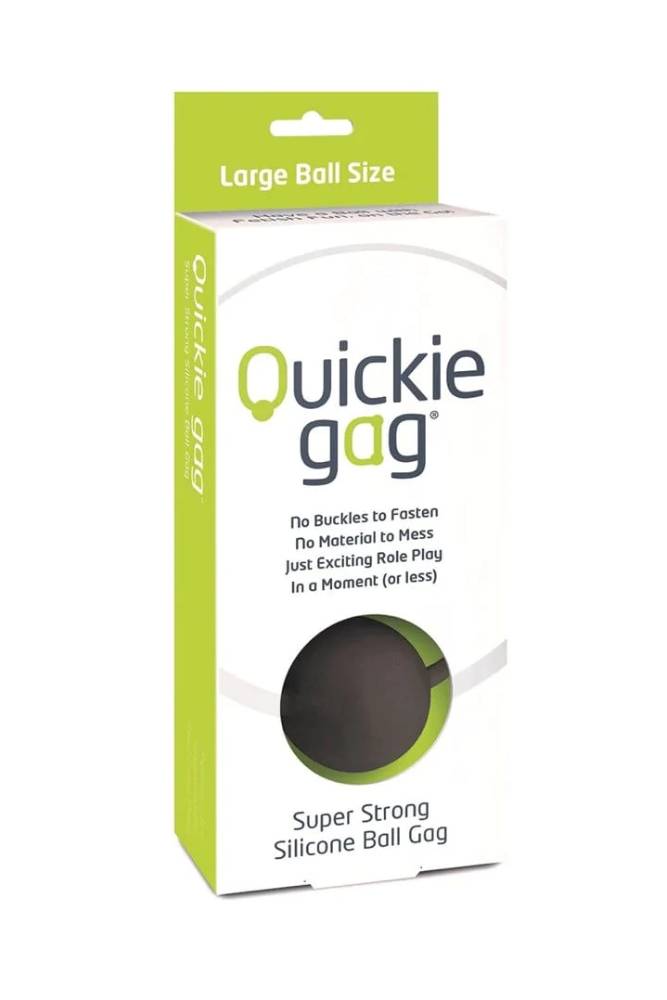 Creative Conceptions - Quickie Silicone Ball Gag - Black - Stag Shop