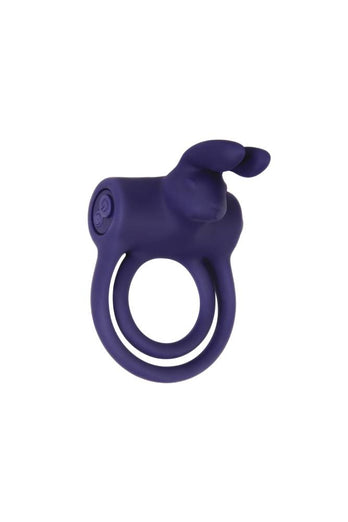 Adam & Eve - Silicone Remote Controlled Rabbit Cock Ring - Purple - Stag Shop