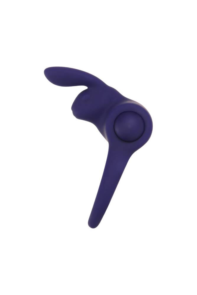 Adam & Eve - Silicone Remote Controlled Rabbit Cock Ring - Purple - Stag Shop