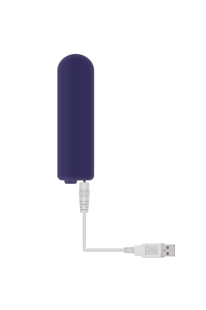 Adam & Eve - Silicone Remote Controlled Rabbit Cock Ring - Purple - Stag Shop