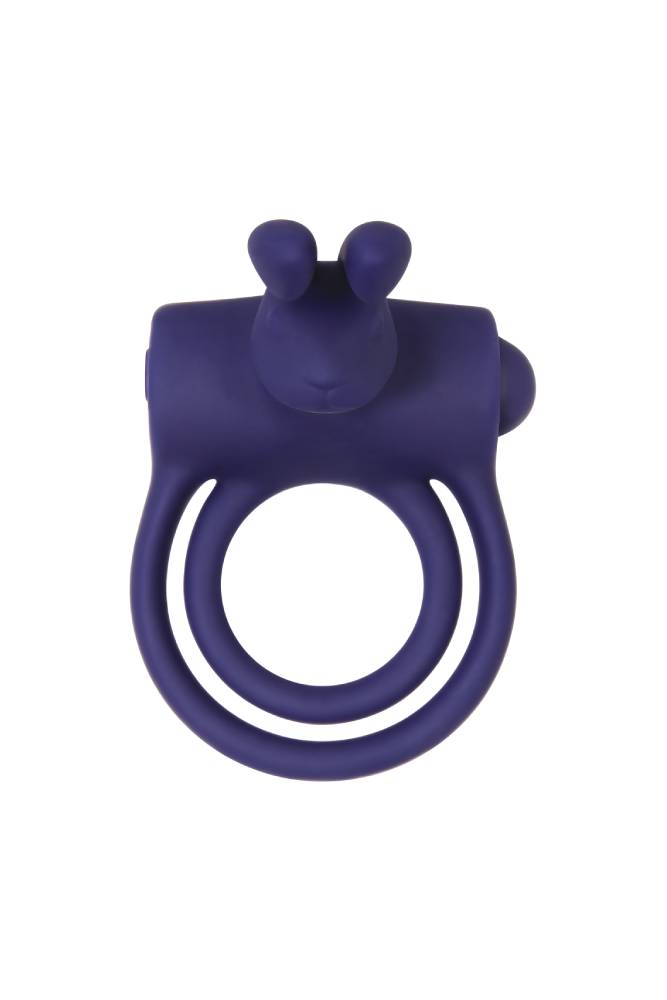 Adam & Eve - Silicone Remote Controlled Rabbit Cock Ring - Purple - Stag Shop