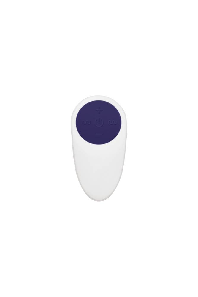 Adam & Eve - Silicone Remote Controlled Rabbit Cock Ring - Purple - Stag Shop