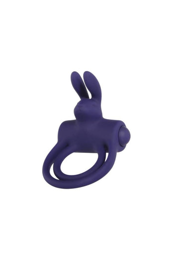 Adam & Eve - Silicone Remote Controlled Rabbit Cock Ring - Purple - Stag Shop