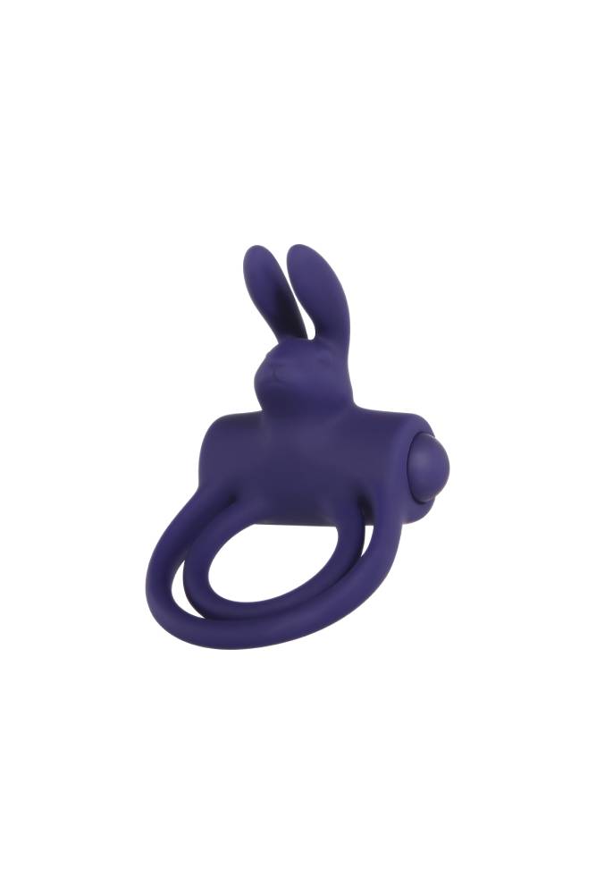 Adam & Eve - Silicone Remote Controlled Rabbit Cock Ring - Purple - Stag Shop
