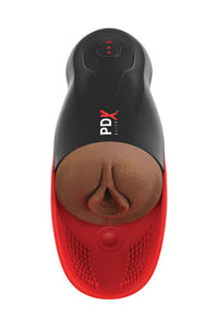 Thumbnail for Pipedream Extreme - PDX Elite - Fuck-O-Matic 2 Sucking & Vibrating Masturbator - Brown - Stag Shop