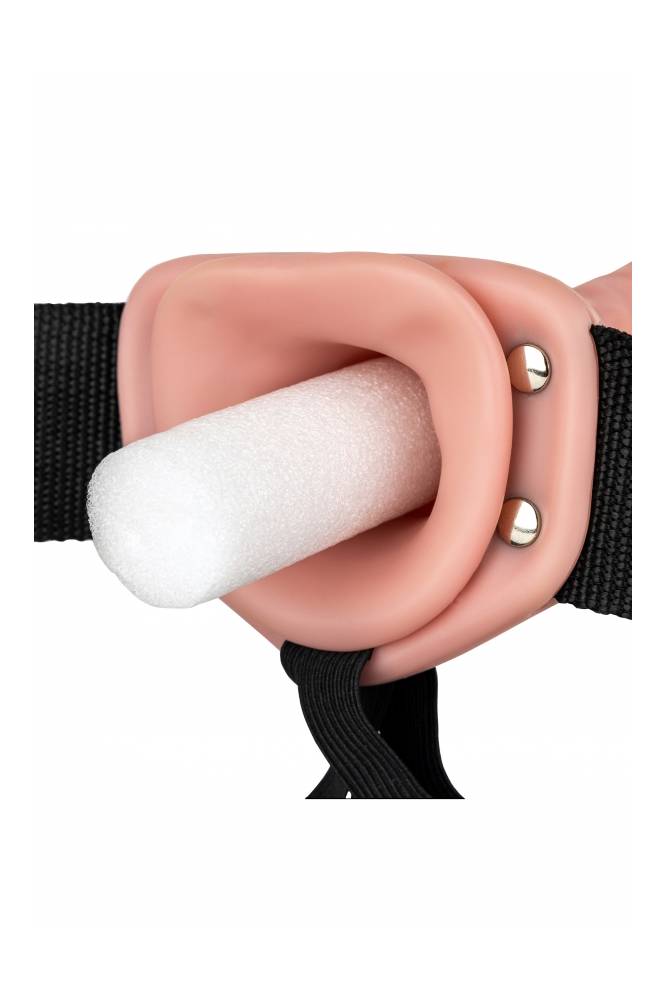 Shots Toys - RealRock - Hollow Strap-On - 6 inch - Beige - Stag Shop